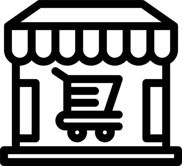 Ecommerce Shop Shopping Icon — Stock Vector