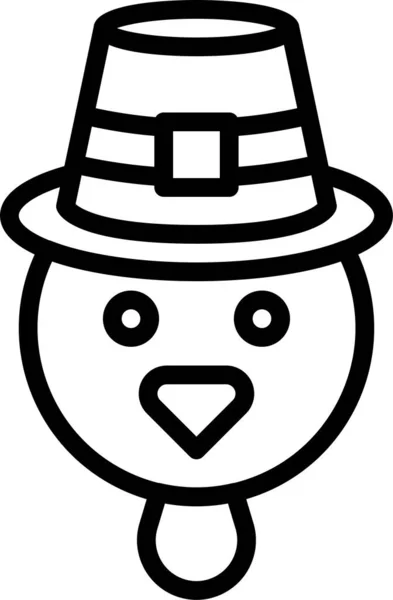 Snowman Decoration Winter Icon — Stock Vector