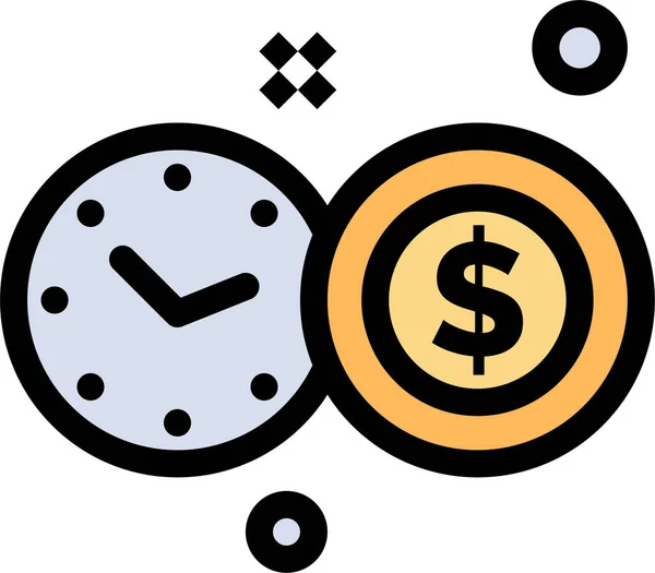 Ρολόι Επένδυση Εικονίδιο Ταχύμετρο — Διανυσματικό Αρχείο
