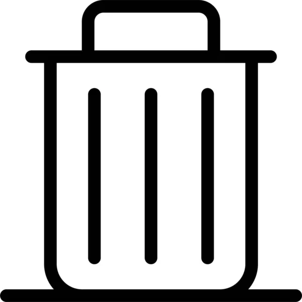 Excluir Ícone Reciclagem Lixo — Vetor de Stock