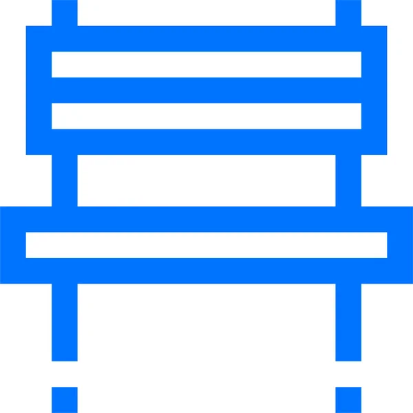 Ícone Decoração Cadeira Banco Estilo Esboço — Vetor de Stock