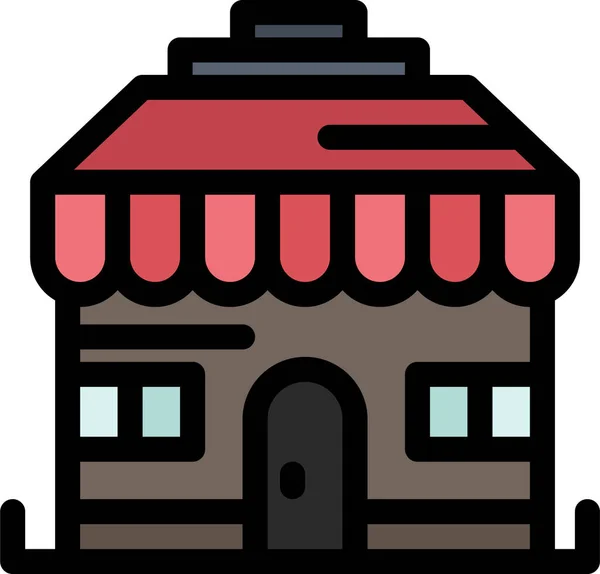 Building House Shop Icon — Stockový vektor