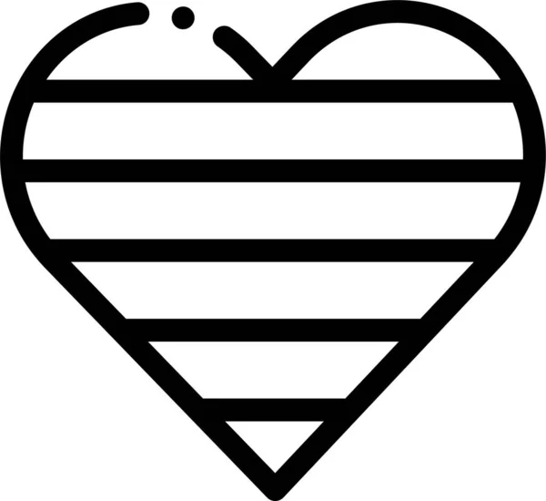 Libertad Corazón Lgbt Icono — Vector de stock