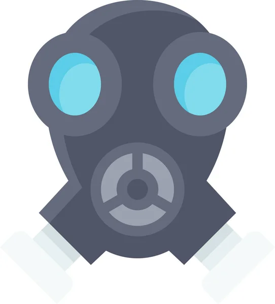 Masque Gaz Protection Icône Sécurité — Image vectorielle