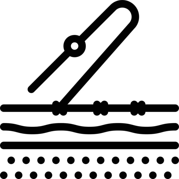 Forceps Incision Lamp Icon — Stock vektor