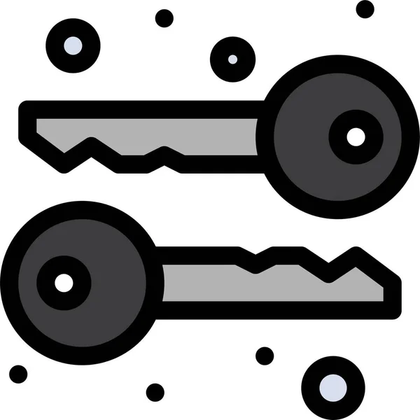 Cryptography Keys Symmetric Icon — Stockový vektor