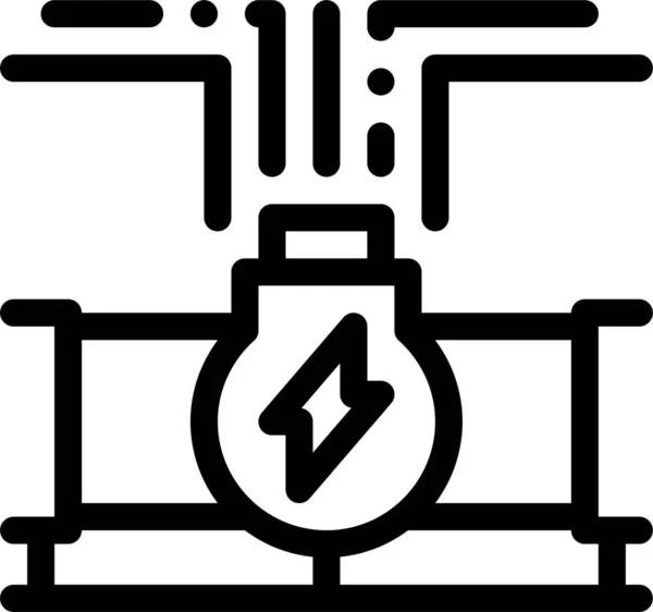 Equipamento Energia Ícone Geotérmico —  Vetores de Stock