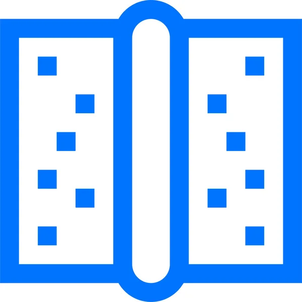 Іконка Меблів Дверного Обладнання Контурному Стилі — стоковий вектор