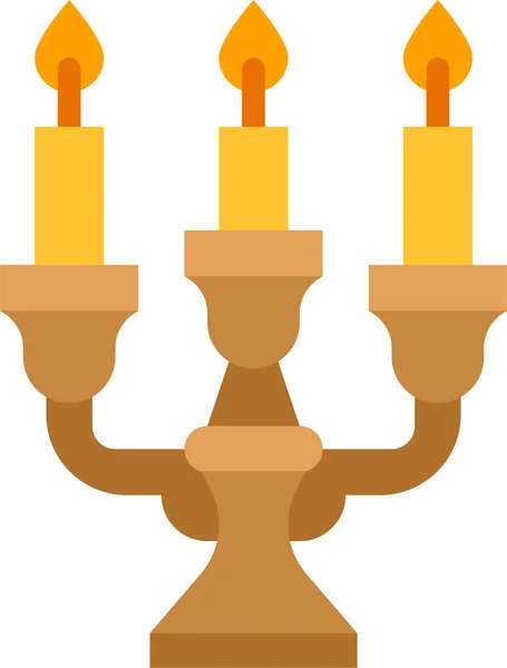 Kerzenständer Dekorieren Möbel Ikone Möbelhausdekorationen Kategorie — Stockvektor