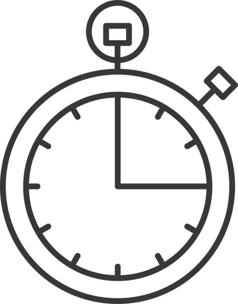 Uhr Stoppuhr Symbol — Stockvektor