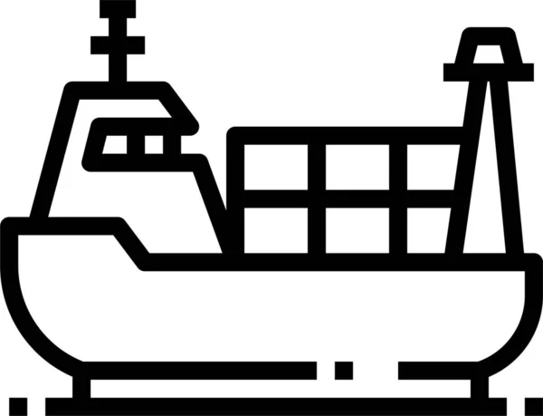 Εικονίδιο Εξαγωγής Επιχειρήσεων Σκαφών — Διανυσματικό Αρχείο