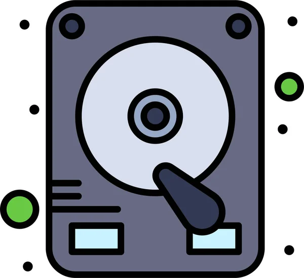 Unidad Disco Duro Icono Categoría Computerhardware — Vector de stock