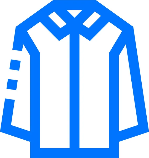 Kleding Wasserij Lange Pictogram Omtrek Stijl — Stockvector