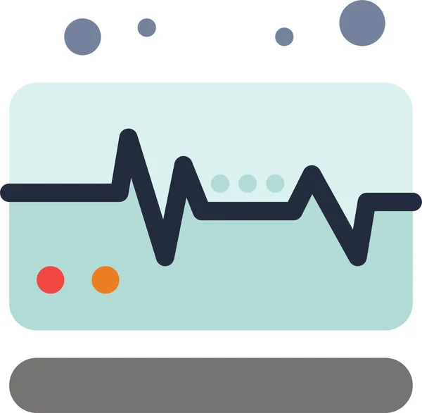 Icono Pulso Monitor Médico — Archivo Imágenes Vectoriales