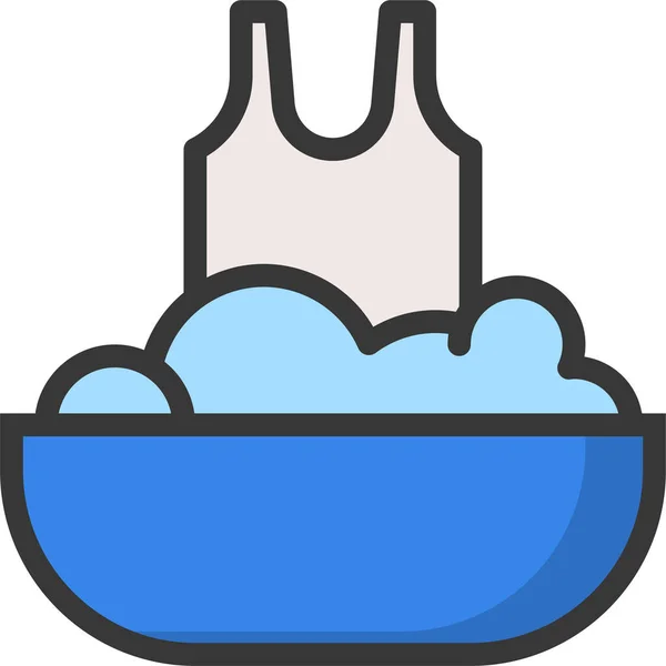 Clean Cleaning Household Icon Filledoutline Style — Wektor stockowy