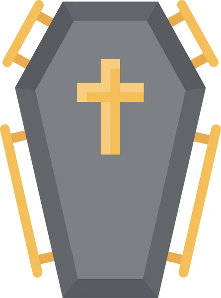 Begravning Sorg Ikon — Stock vektor