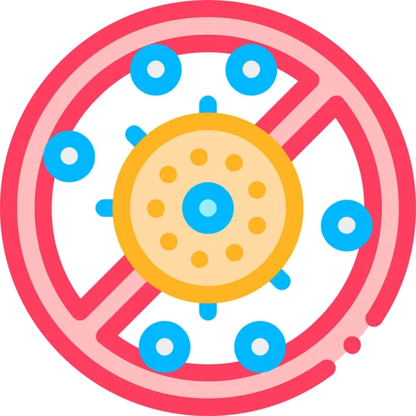 Allergen Antibacteria Free Icon Filledoutline Style — 스톡 벡터