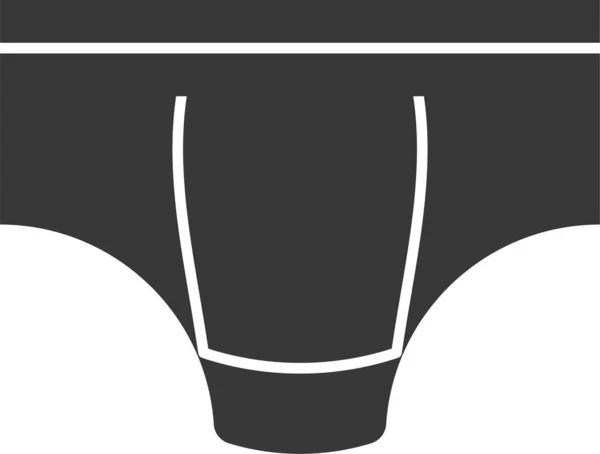 泳滩泳裤造型风格坚实的图标 — 图库矢量图片