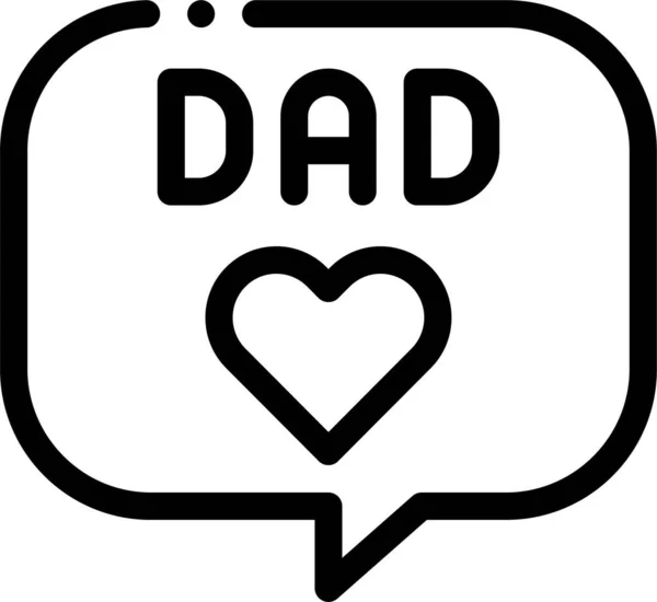 Beard Dad Daddy Icon Mothersfathersday Category — Wektor stockowy