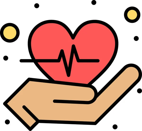 Cuidado Corazón Amor Icono Hospitalshealthcare Categoría — Vector de stock