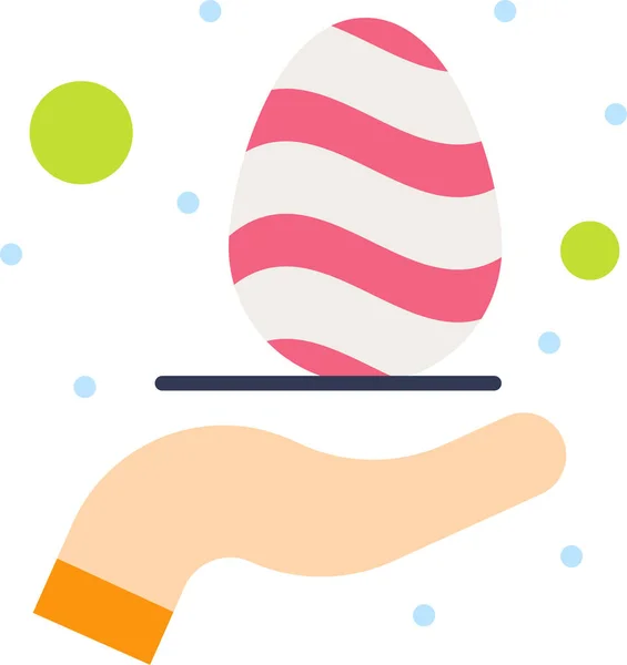 Cuidado Huevo Mano Icono Categoría Pascua — Vector de stock
