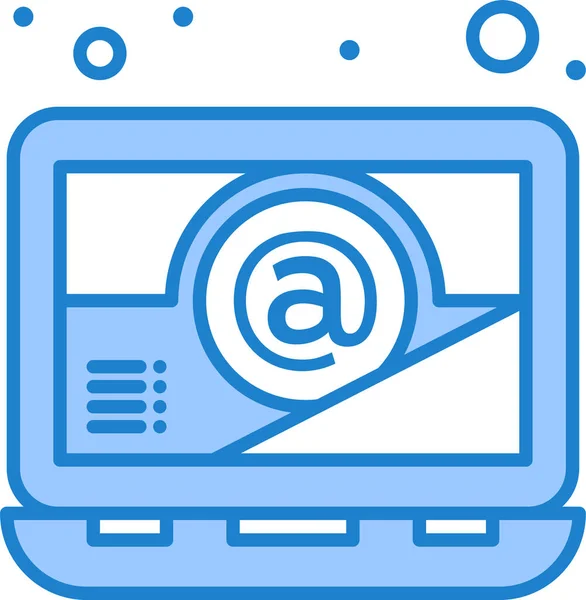 Computer Email Laptop Icon — Stock Vector