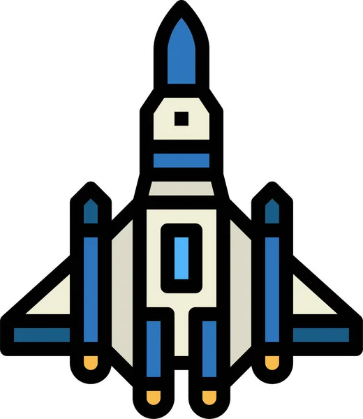 Flugzeug Ramjet Symbol — Stockvektor