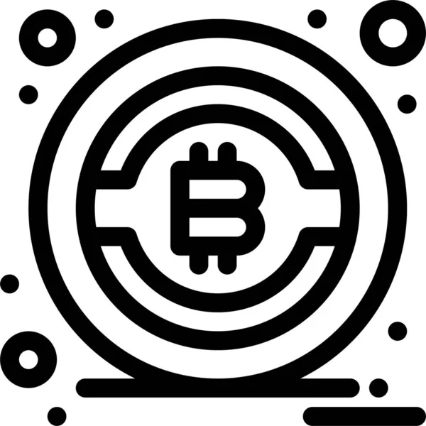 Bitcoin Btc Money Icon — Vetor de Stock