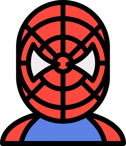Muž Peter Parker Spider Man Ikona — Stockový vektor