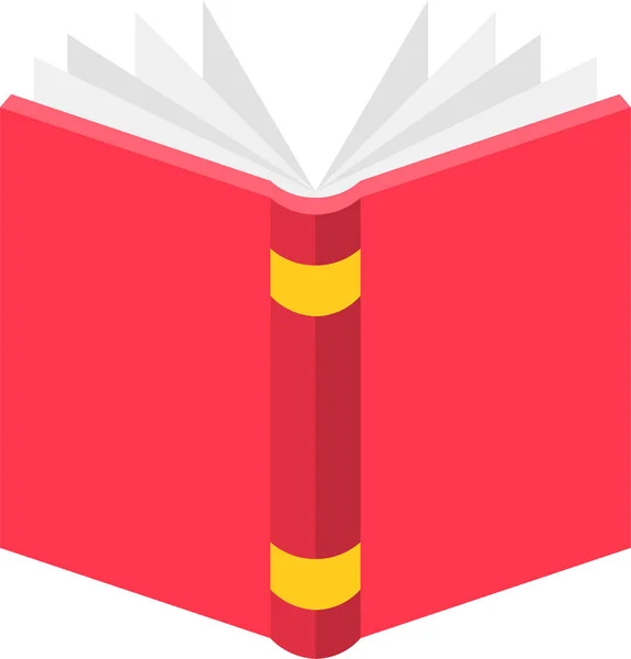 Buch Bildung Lernen Ikone Educationschoollearning Kategorie — Stockvektor
