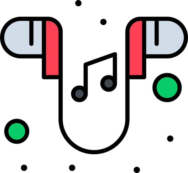 Ohrenfreies Musik Symbol — Stockvektor