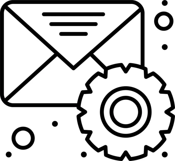 Elenco Mail Icona Posta Nella Categoria Marketingseo — Vettoriale Stock