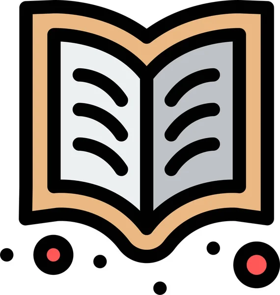 Libro Aprendizaje Lectura Icono — Vector de stock