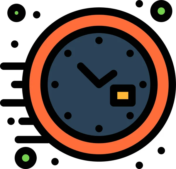 Reloj Icono Hora Oficina Categoría Oficina — Archivo Imágenes Vectoriales