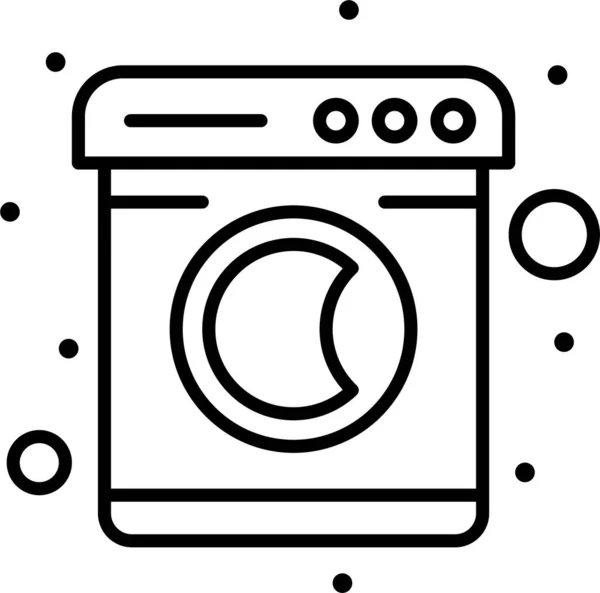 Clothes Laundry Machine Icon — Stock Vector
