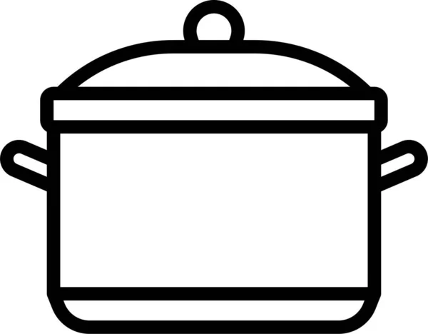 Cocina Comida Utensilios Cocina Icono — Vector de stock