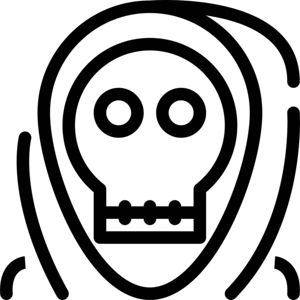 Muerte Muerta Icono Del Mal — Vector de stock