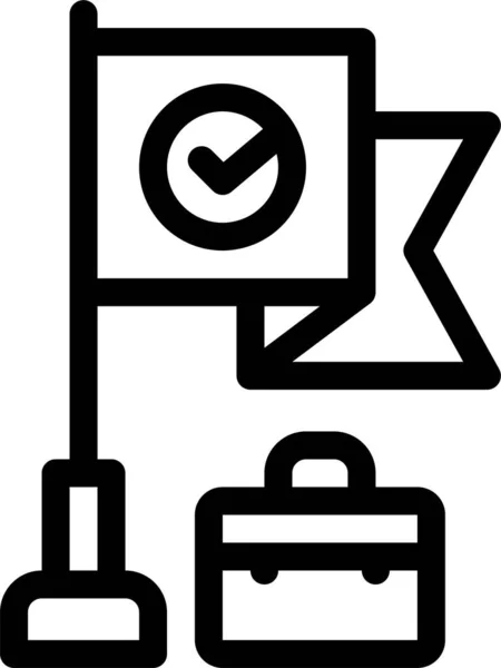 Quality Policy Policies Icon Outline Style — Stockvector