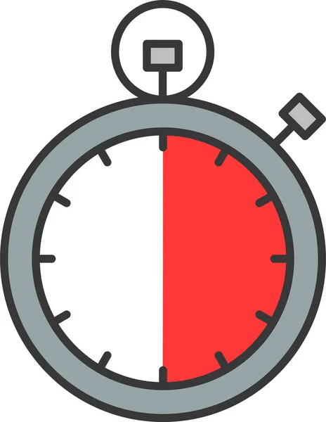 Reloj Cronómetro Tiempo Icono — Vector de stock