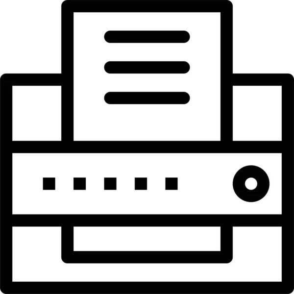 Ícone Impressora Escritório Fax —  Vetores de Stock