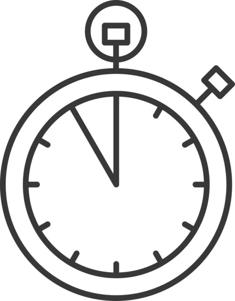 Klok Stopwatch Tijd Pictogram — Stockvector