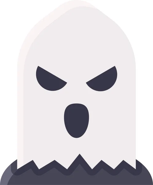 Призрак Лицо Призрак Призрак Убийца Икона Хэллоуин Категории — стоковый вектор