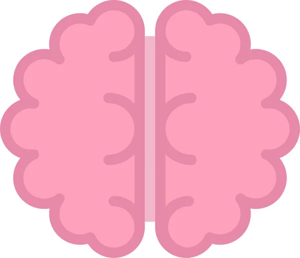 Anatomy Brain Healthcare Icon Flat Style — Stock Vector