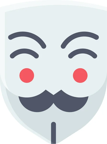 Clowns Demonstratie Gezicht Masker Pictogram — Stockvector