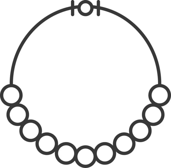 Icono Joyería Piedras Preciosas Moda Estilo Esquema — Archivo Imágenes Vectoriales