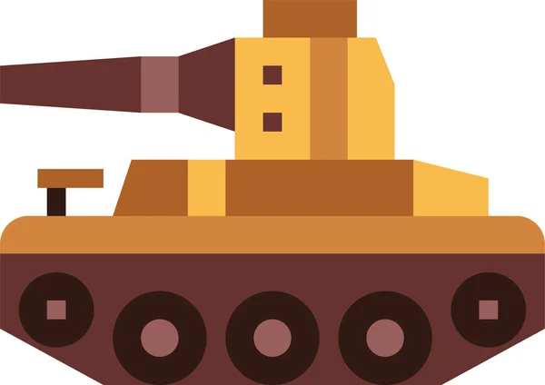 Militär Tank Transport Ikon — Stock vektor