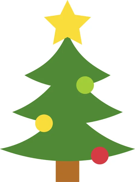 Χριστούγεννα Χριστουγεννιάτικο Δέντρο Εικονίδιο Στην Κατηγορία Χριστούγεννα — Διανυσματικό Αρχείο
