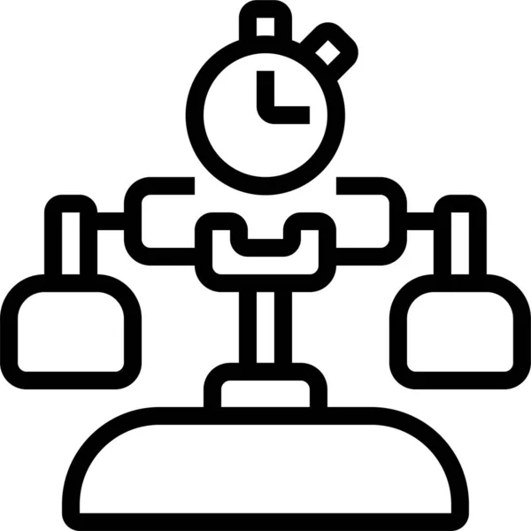 24Hr Call Center Icon Outline Style — 图库矢量图片