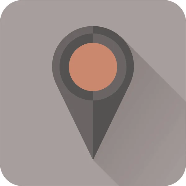 Google Map Location Map Icon Flat Style — Stock Vector