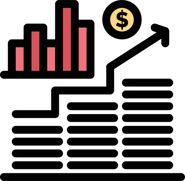 Business Graph Investment Icon Businessmanagement Category — Stock Vector